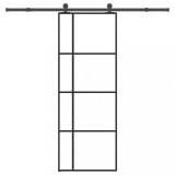 vidaXL Ușă glisantă cu set feronerie, 76x205 cm, sticlă ESG/aluminiu