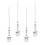Set 4 decoratiuni suspendate Laiter, lungime 32.5 cm, multicolor