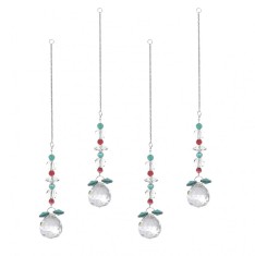 Set 4 decoratiuni suspendate Laiter, lungime 32.5 cm, multicolor