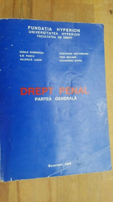 Drept penal- Vasile Dobrinoiu, Ilie Pascu foto