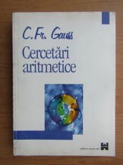 Cercetari aritmetice Disquisitiones Arithmeticae Carl Friedrich Gauss foto
