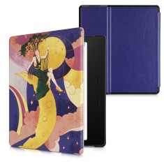 Husa kwmobile pentru Amazon Kindle Oasis 10, Piele ecologica, Multicolor, 49417.30