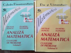 Analiza matematica culegere de probleme 1, 2- Nicolae Donciu, Duitrun Flondor foto