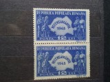 1948-Recensamantul+Fabrica de timbre-2 seturi per.+bl.4 -orig. gum- MNH, Nestampilat