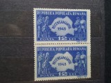 1948-Recensamantul+Fabrica de timbre-2 seturi per.+bl.4 -orig. gum- MNH, Nestampilat