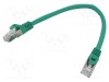 Patch cord GEMBIRD RJ45 S/FTP Cat6a LSZH 0.25m verde