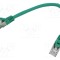 Patch cord GEMBIRD RJ45 S/FTP Cat6a LSZH 0.25m verde
