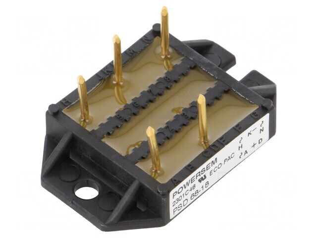 Punte Redresoare Trifazat 1.8kV 68A 300A THT