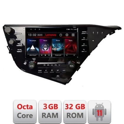 Navigatie Toyota Camry 2017-2021 V2 Octa Core cu Android Radio Bluetooth Internet GPS WIFI DSP 3+32 GB 4G kit-c LENOVO LITE CarStore Technology