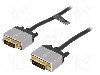 Cablu DVI - DVI, din ambele par&amp;#355;i, DVI-D (24+1) mufa, 1.5m, negru, Goobay - 73971