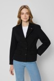 Bizuu sacou JARDYNI culoarea negru, un singur rand de nasturi, neted, JARDYNI CZARNY KW25