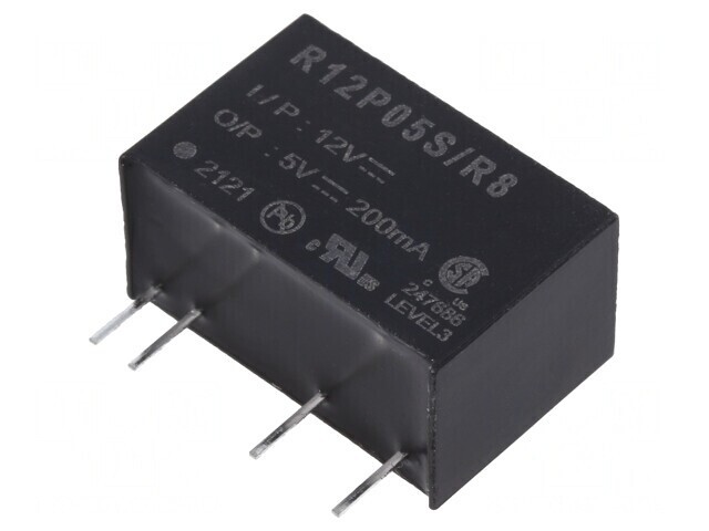 Convertor DC/DC 1W 10,8-13,2V la 5V 200mA
