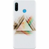 Husa silicon pentru Huawei P30 Lite, Abstract Grunge Light Triangle