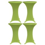 VidaXL Husă elastică pentru masă, 4 buc., verde, 70 cm