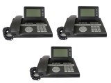3 x telefon IP/VoIP Siemens/Unify OpenStage 40 SIP Lava cu alimentare PoE