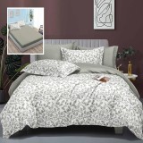 Cumpara ieftin Lenjerie pat dublu,bumbac satinat,6 piese,cearceaf normal 230x250cm, cearceaf pilota 200x230cm, 2 fete de perna 50x70, 2 fete de perna 70x70-LEC16, Ralex Pucioasa