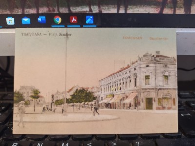 Timișoara, Piața Scudier, Temesvar, Scudier-ter, circa 1910, 205 foto