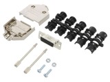 Conector D-Sub 15 PIN Mamă Lipire pe Cablu Gold Flash