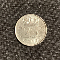 Moneda 25 cenți 1976 Olanda