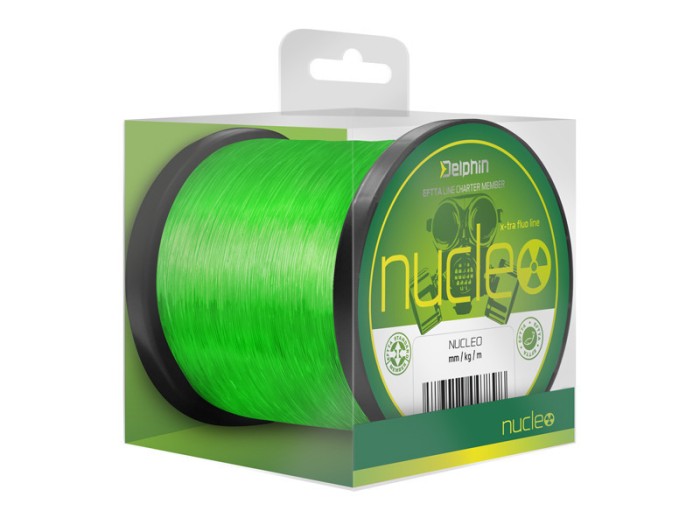 Fir Monofilament Nucleo, Verde Fluo 0,28 mm. / 1200 M - Delphin