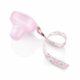 Cutiuta Suzeta cu Lantisor BabyJem Roz - Igienica, Practica, Fara BPA, 0 Luni+