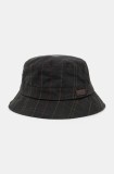 Barbour pălărie culoarea verde, bumbac, MHA0569