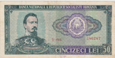 ROMANIA RSR 50 lei 1966 VF foto