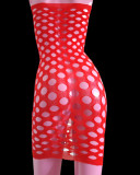 Cumpara ieftin Lenjerie erotica dama rochie mini sexy din plasa mesh rezistenta one size, Rosu, Marime universala