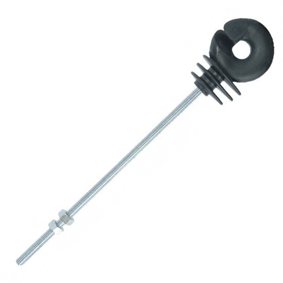 Izolatori inelari pentru gard electric, cu surub M6 X 180