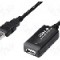Cablu USB A mufa, USB A soclu, USB 2.0, lungime 20m, {{Culoare izola&amp;#355;ie}}, DIGITUS - DA-73102