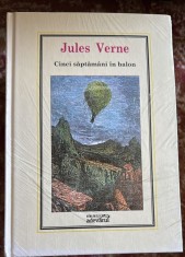 CINCI SAPTAMANI IN BALON, JULES VERNE / BIBLIOTECA ADEVARUL / SIGILATA TZIPLA