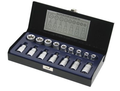 Set 16 tubulare 1/2&amp;rdquo; CR-V, Topmaster 330151 foto