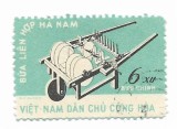 Vietnamul de Nord (1) - Mecanizarea agriculturii, 1962 - obliterata