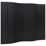 Cumpara ieftin Paravan de camera, negru, latime 250 cm, inaltime 165 cm, bambus