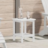 VidaXL Masă laterală Adirondack Albă 38x38x45 cm HDPE