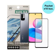 FOLIE STICLA Spacer pentru Xiaomi Redmi Note 10 5G contine 10 bucati, grosime 0.3mm, acoperire totala ecran, strat special anti-ulei si anti-amprenta, foto