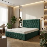 Pat Tapitat Iris Verde Catifea Premium Transport rapid