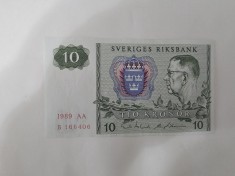 Suedia 10 Kronor 1989 Noua