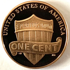 AMERICA 1 CENT 2018 PROOF LITERA S.( Memorialul Lincoln) foto