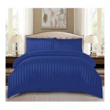 Cumpara ieftin Lenjerie de Pat Dublu Bumbac Damasc 4 Piese cu Elastic, Albastru - CPL7