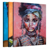 Tablou Canvas, Tablofy, Bundle &middot; African Muse, Printat Digital, 270 &times; 120 cm