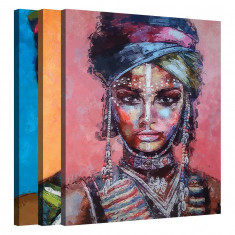 Tablou Canvas, Tablofy, Bundle &middot; African Muse, Printat Digital, 210 &times; 100 cm