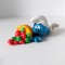 * Figurina Strumf cu cos fructe, Peyo Schleich, cauciuc, 8.5cm, colectie