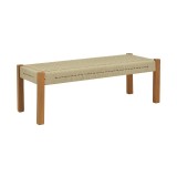 Cumpara ieftin Masa Uma Boho, Pako World, Lemn de tec, Natural, 150x45x40 cm