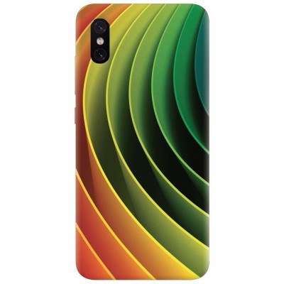 Husa silicon pentru Xiaomi Mi 8 Pro, 3D Multicolor Abstract Lines foto