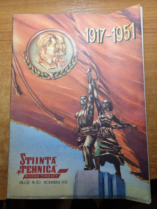 stiinta si tehnica pentru tineret noiembrie 1951-metroul moscova,motor electric