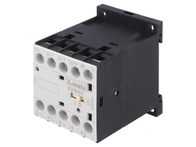 Contactor 3P NO 24VAC 9A cu 3 Contacte Auxiliare foto