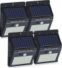 Set 4 lampi solare de perete cu senzor de miscare si lumina cu 30 leduri