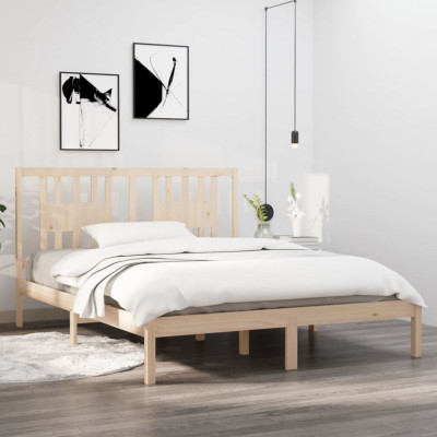 Cadru de pat, 140x200 cm, lemn masiv de pin GartenMobel Dekor foto