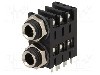 Conector jack, Jack 6,3mm, 3 contacte, mama, AMPHENOL - ACJS-MHDC